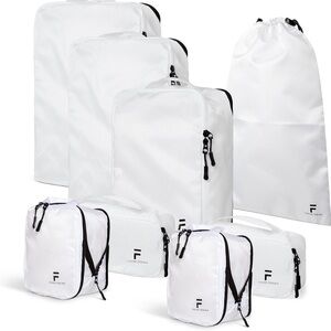 White Garment Bag Set by